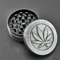 Silver leaf pattern metal grinder 50 mm (3 parts)